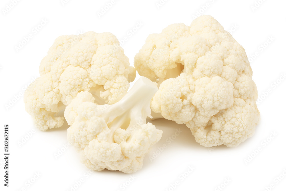 Cauliflower isolated on a white background. Food Cauliflower isolated on a white background. Food