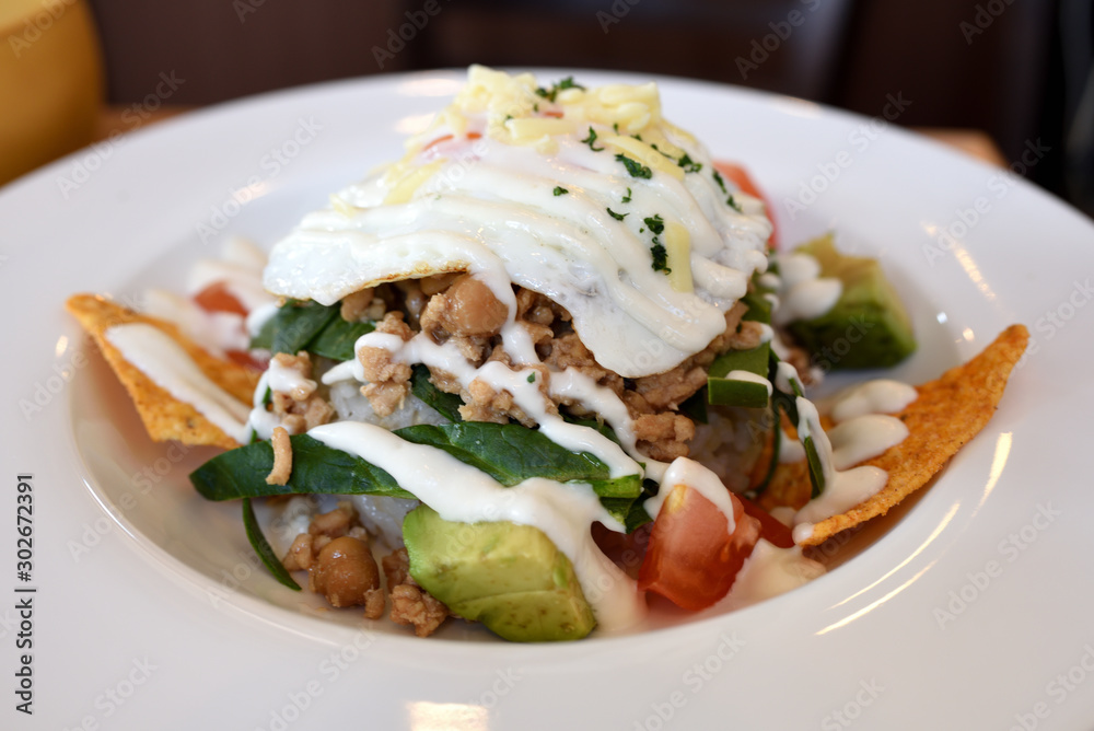 Healthy and volumey special loco moco bowl Healthy and volumey special loco moco bowl
