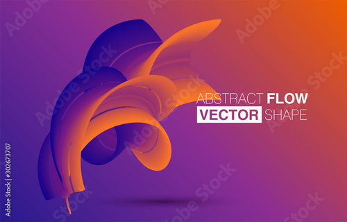 Colorful flow liquid in future design style. Trendy Innovations blend systems. Beautiful fluid shape. Awesome abstract overflow substance. Concept spot for design.