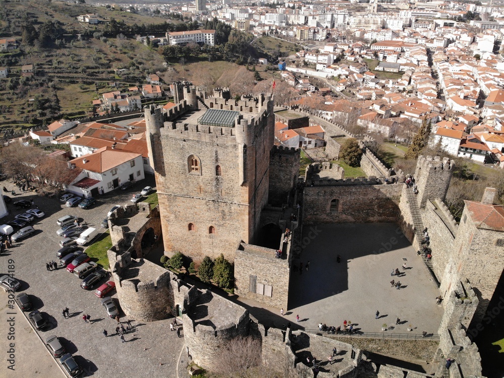 view of the old town of bragança
