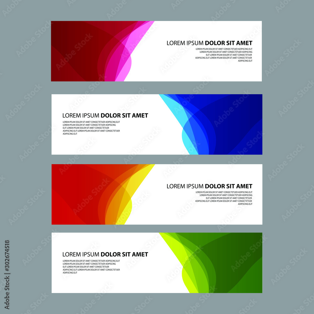 Vector Abstract design banner web template Vector Abstract design banner web template