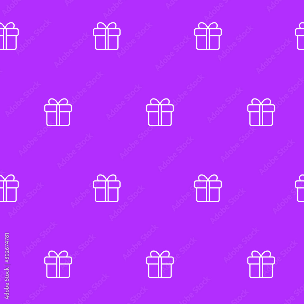 Wrapping paper - Seamless pattern of gift box for vector graphic design Wrapping paper - Seamless pattern of gift box for vector graphic design