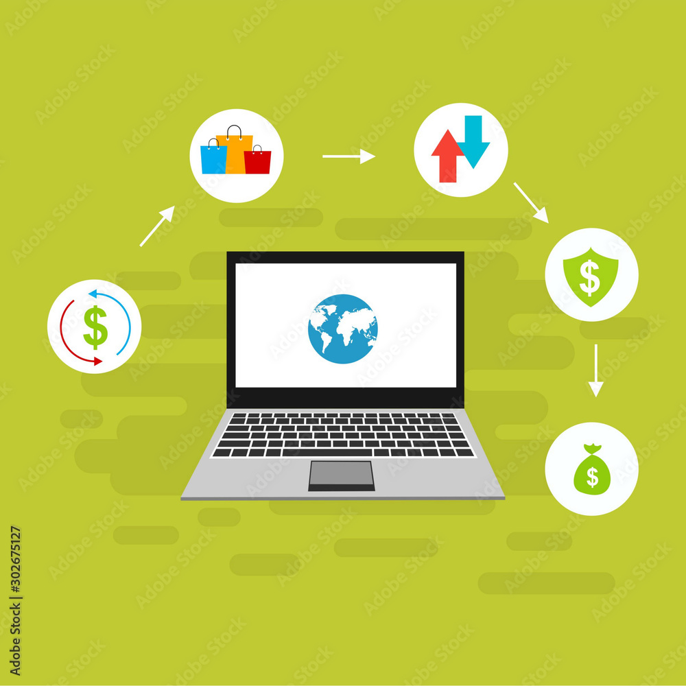 E-payment banner web icon for business, Application, E-wallet, NFC, QR code, Digital money, digital banking and block chain system payment. Minimal vector infographic. E-payment banner web icon for business, Application, E-wallet, NFC, QR code, Digital money, digital banking and block chain system payment. Minimal vector infographic.