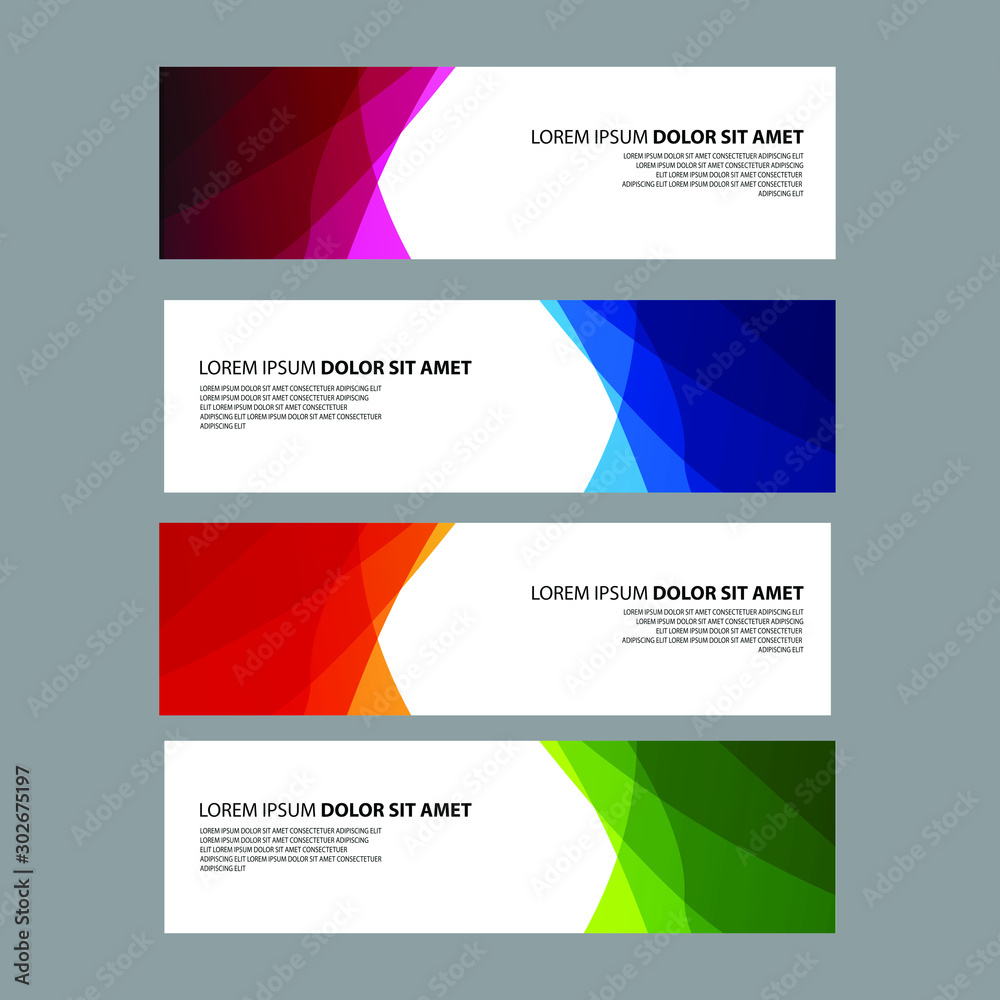 Vector Abstract design banner web template