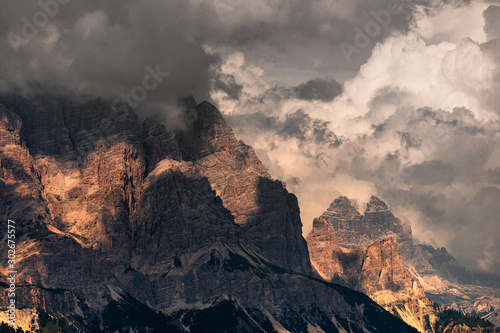 Fototapeta Naklejka Na Ścianę i Meble -  Mountain alpine landscape. Dolomites, Italy