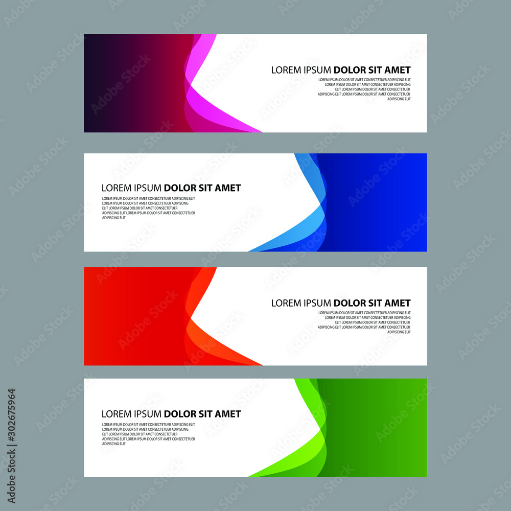 Fototapeta premium Vector Abstract design banner web template