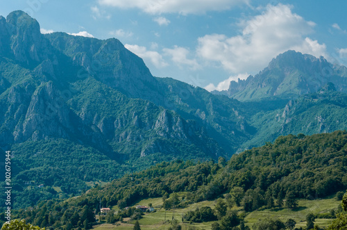 Alpine landscape near Lecco, Lombardia, Italy