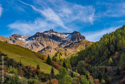 view of mountains, lizumer reckner, navis, tyrol photo