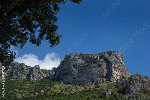 Amalfi coast Italy. Salerno region. Mountains. Mediterranean