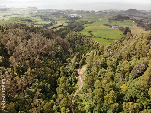 The valley in the forest to the hot springs
