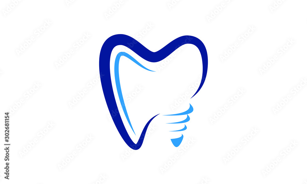 Dental Clinic logo template, Dental Care logo designs vector, Health Dent Logo design vector template linear style. Dental clinic Logotype concept icon. Tooth Teeth Smile Dentist Logo,