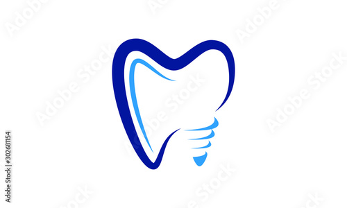 Dental Clinic logo template, Dental Care logo designs vector, Health Dent Logo design vector template linear style. Dental clinic Logotype concept icon. Tooth Teeth Smile Dentist Logo,