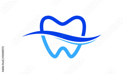 Dental Clinic logo template, Dental Care logo designs vector, Health Dent Logo design vector template linear style. Dental clinic Logotype concept icon. Tooth Teeth Smile Dentist Logo,