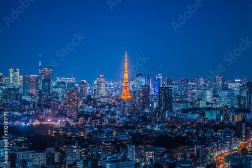 東京都市風景 夜景 Night view of Tokyo