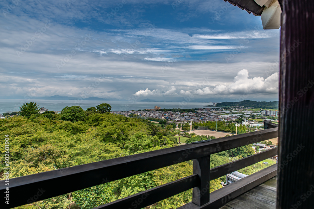 彦根城天守からの眺望