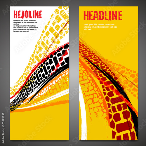 Grunge Tire Poster Set