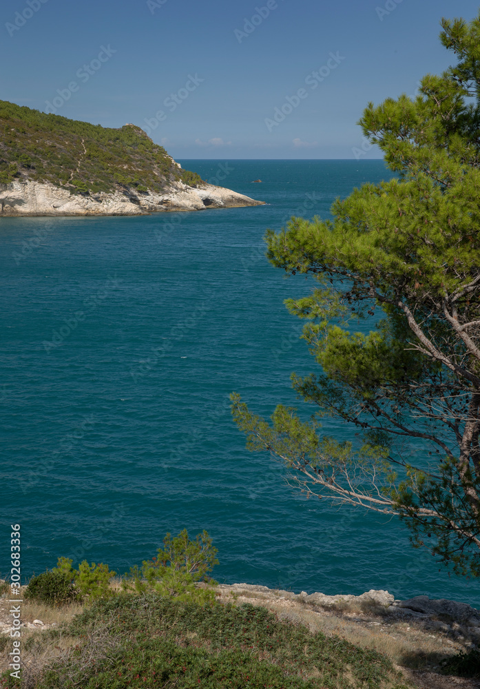 Santa Tecla national Park. Apulia. Italy. Adriatic Sea. Coast