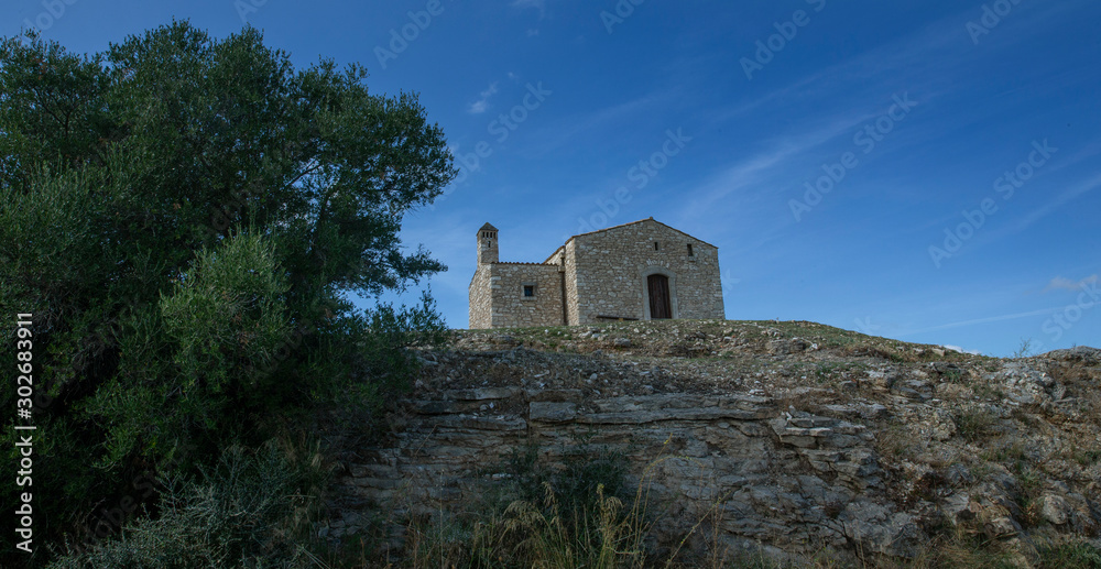 Santa Tecla national Park. Apulia. Italy.. Church Santa Tecla national Park. Apulia. Italy.. Church