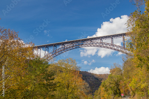 New River Gorge Bridge in West Virginia autumn