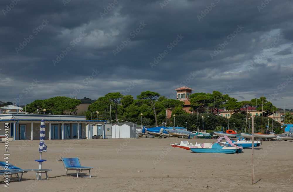 Teramo. Emilia Romagna. Coast. Beach. Adriatic sea