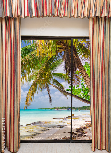 open window to the sea