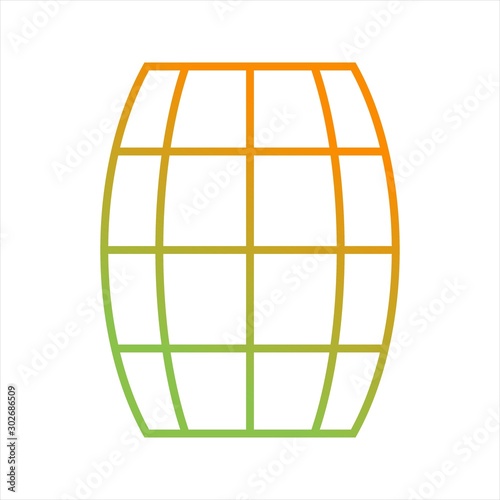 Beautiful Barrel Line Vector Icon