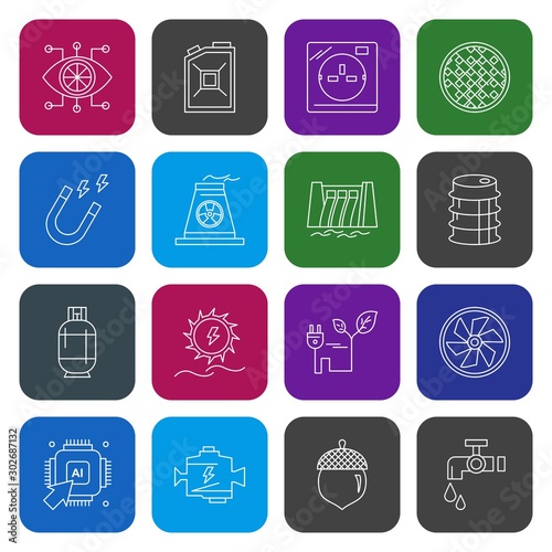 Simple Set of Universal Related Color Icons