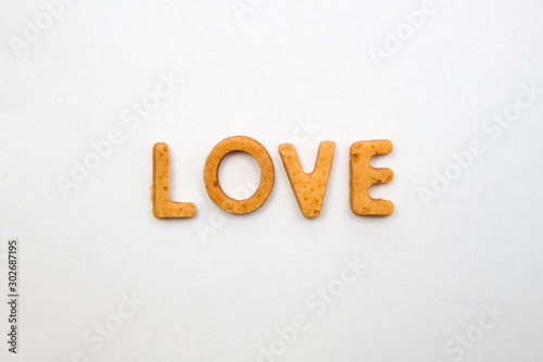 Alphabet cake letters isola...