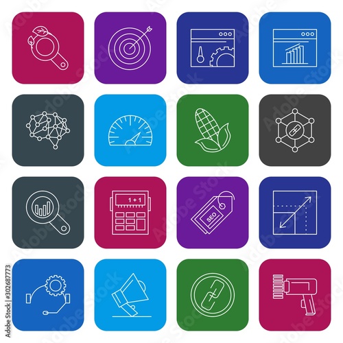 Set Of Universal 16 Icons
