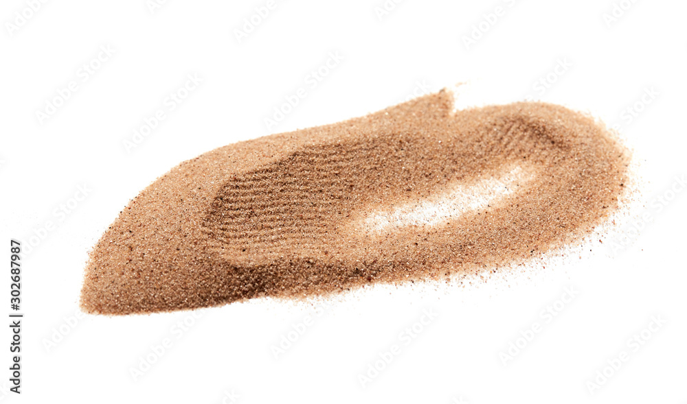 Fototapeta premium sand on the white background