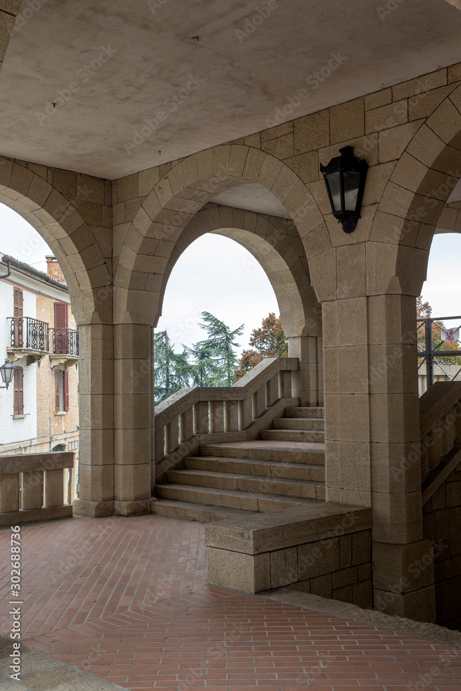 San Marino.Stairs