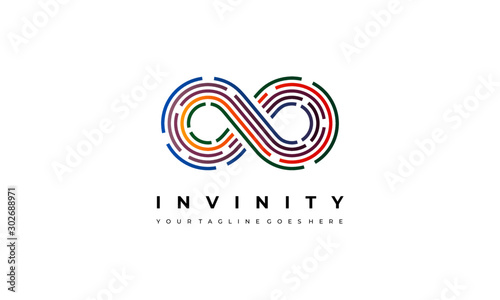 Colorful Infinity Logo - Infinite Line vector
