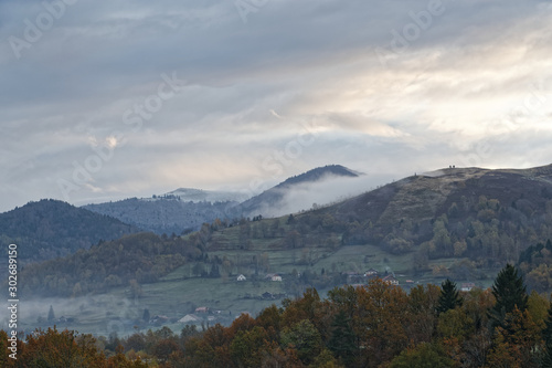 Paysage des Vosges en automne