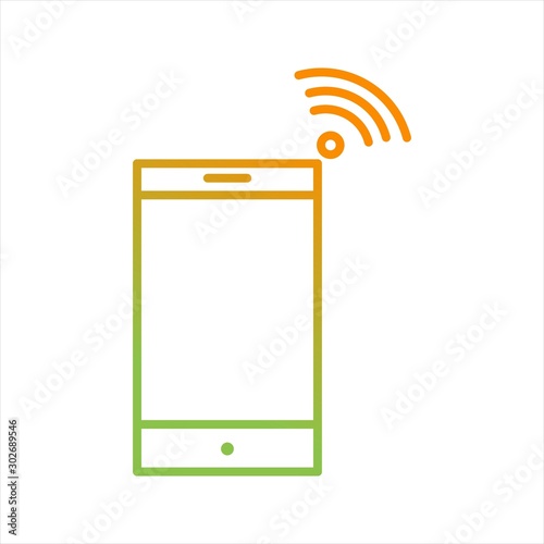 Beautiful Mobile Hotspot Line Vector Icon