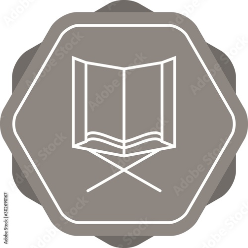 Beautiful Holy Quran Line Vector Icon