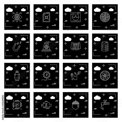 Simple Set of Universal Related Color Icons