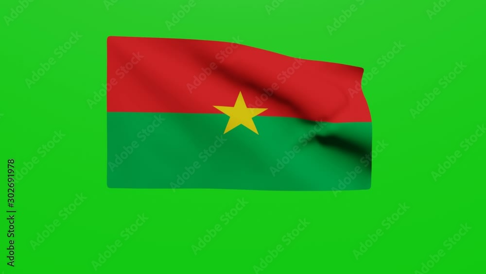 Bandera Burkina Faso. Vídeo