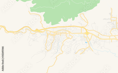 Printable street map of Guarenas, Venezuela photo