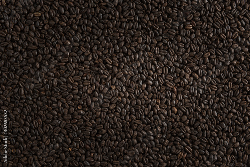 Wheat black for alcohol production. Roasted wheat background. Top view