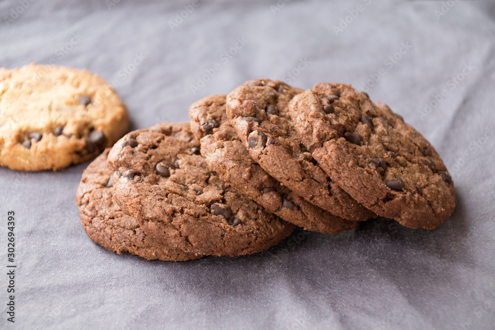 Les biscuits secs en chocolat Les biscuits secs en chocolat