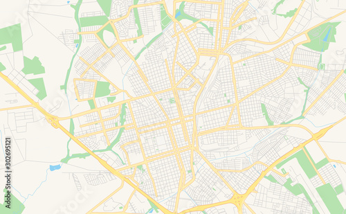 Printable street map of Araraquara  Brazil