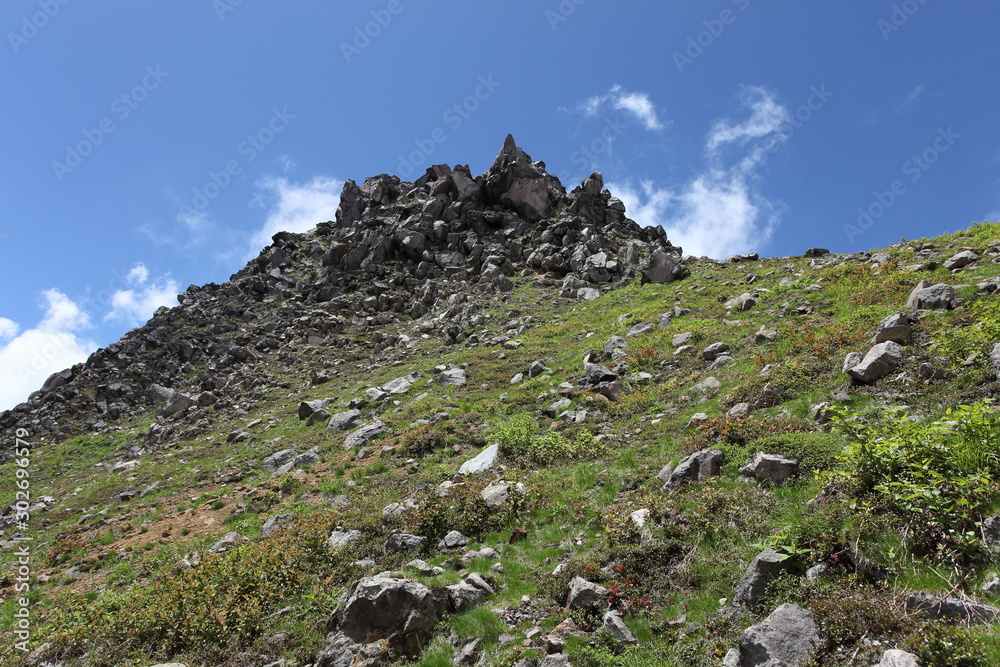 焼岳の登山道