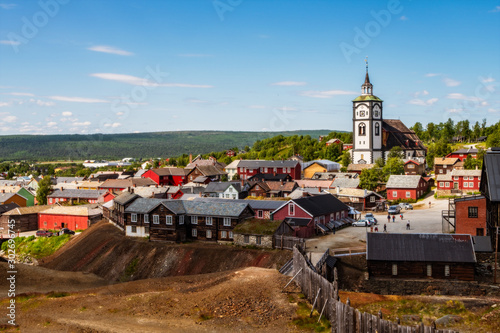 The mining town of Roros is sometimes called Bergstaden which means mountain town due to its historical notoriety for copper mining. It is one of two towns in Norway that were historically designated