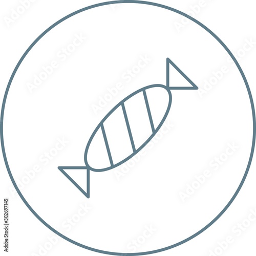 Beautiful Toffee Line Vector Icon