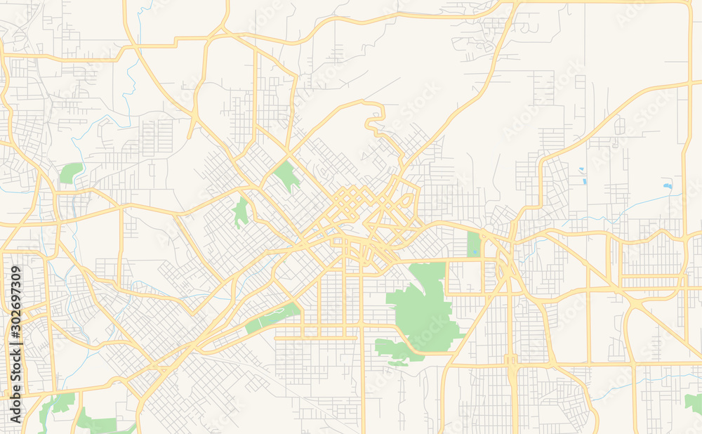 Printable street map of Criciuma, Brazil