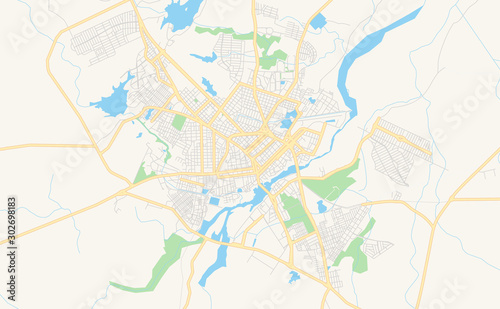 Printable street map of Sobral  Brazil