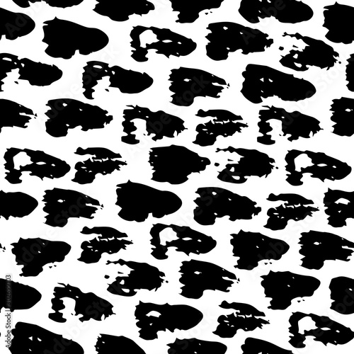 Wallpaper Mural Vector seamless pattern with geometric brush strokes elements. Memphis geometric outline trendy modern style.  Torontodigital.ca