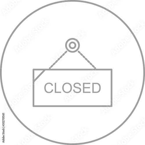 Beautiful Closed Tag Line Vector Icon