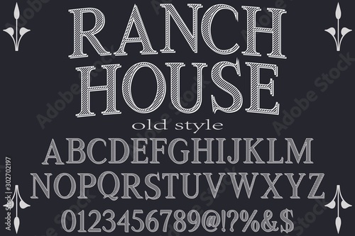 Alphabet Font. Typography style 3D urban digital, typeface logo design. vector illustration ranch house
