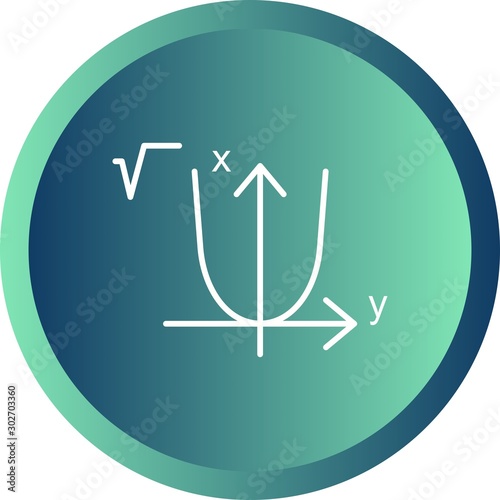 Beautiful algebra Line Vector Icon